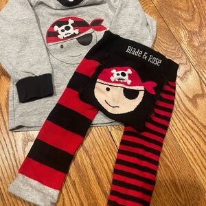 Blade & Rose Pirate Outfit - Gray and Red